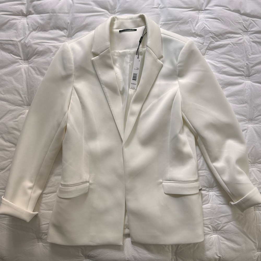Tahari White Blazer